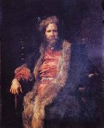 Anthony Van Dyck Portrait of the one armed painter Marten Rijckaert oil
